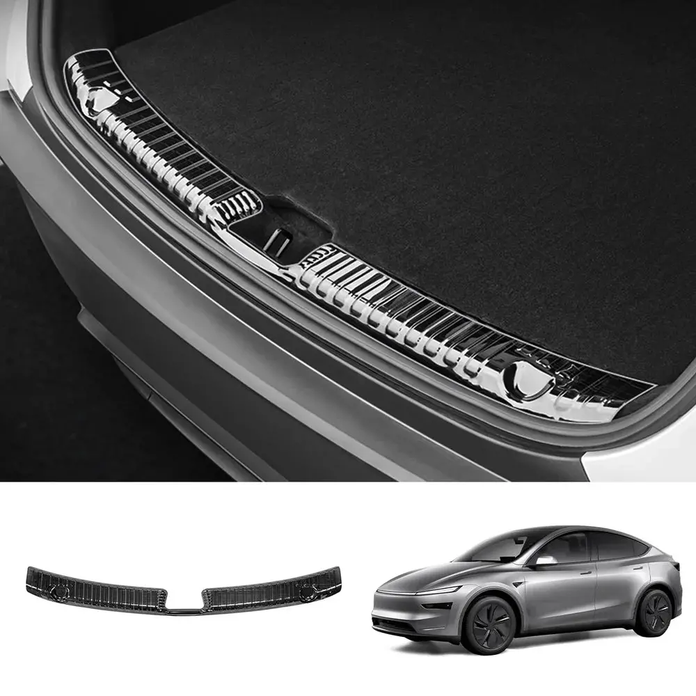 Stainless Steel Rear Trunk Sill Protector For Tesla Model Y Juniper 2025+ 1
