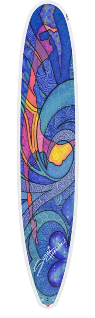 2023 Starboard Longboard Surf  9'1" X 22" Tikhine Sonni Art Surfboard 1