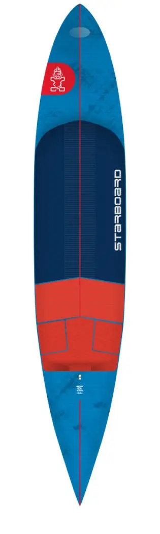 2025 Starboard 7'5" X 15" Ace Foil Lightning Blue Carbon Downwind Sup Board 1