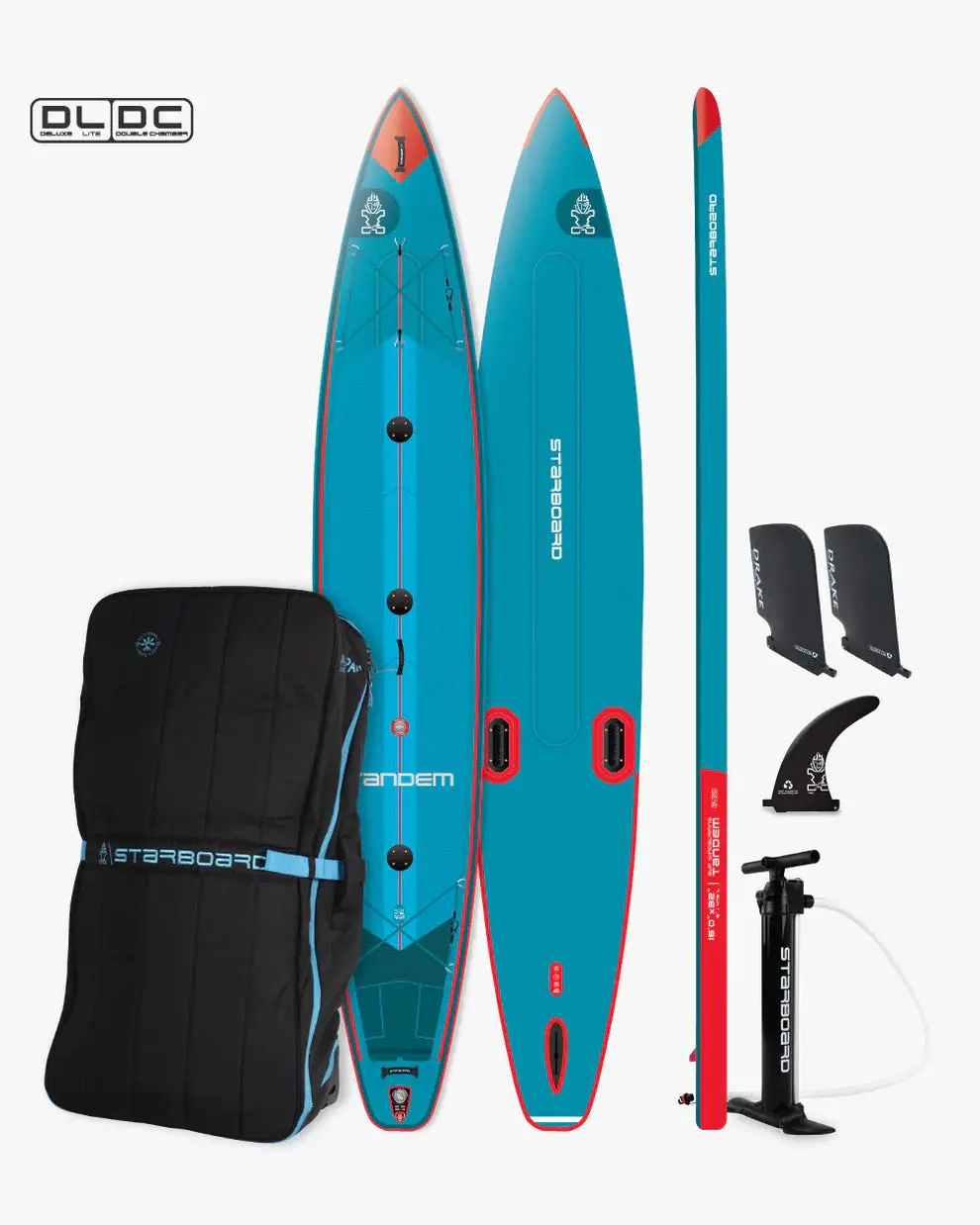 2026 Starboard 16'0 X 32" Tandem Deluxe Lite Double Chamber Inflatable Sup Board 1