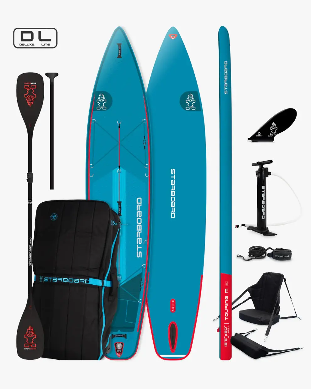 2026 Starboard 12'6" X 30" Touring M Deluxe Lite With Kayak Set Inflatable Sup Board 1