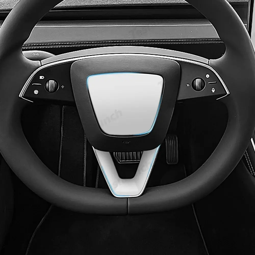 Abs Steering Wheel Center & V-Shape Trim For 2026 New Tesla Model Y Standard 4