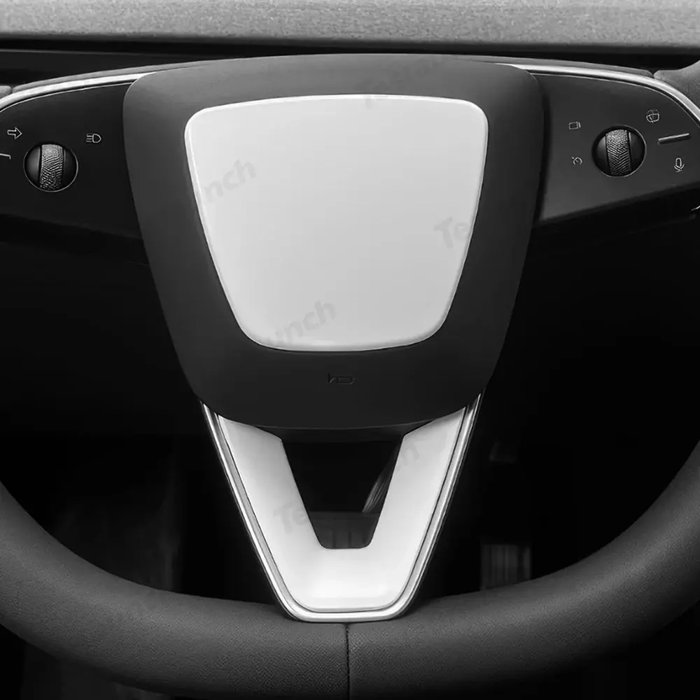 Abs Steering Wheel Center & V-Shape Trim For 2026 New Tesla Model Y Standard 5