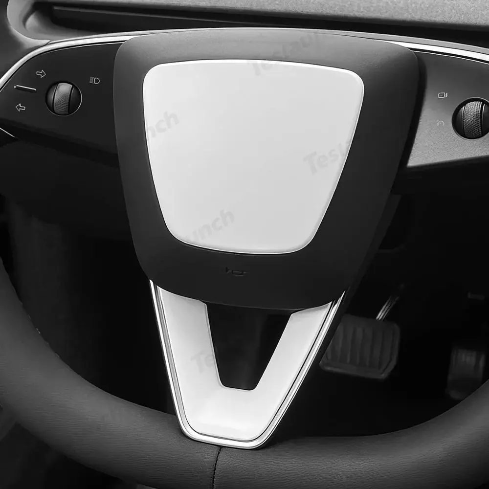 Abs Steering Wheel Center & V-Shape Trim For 2026 New Tesla Model Y Standard 7