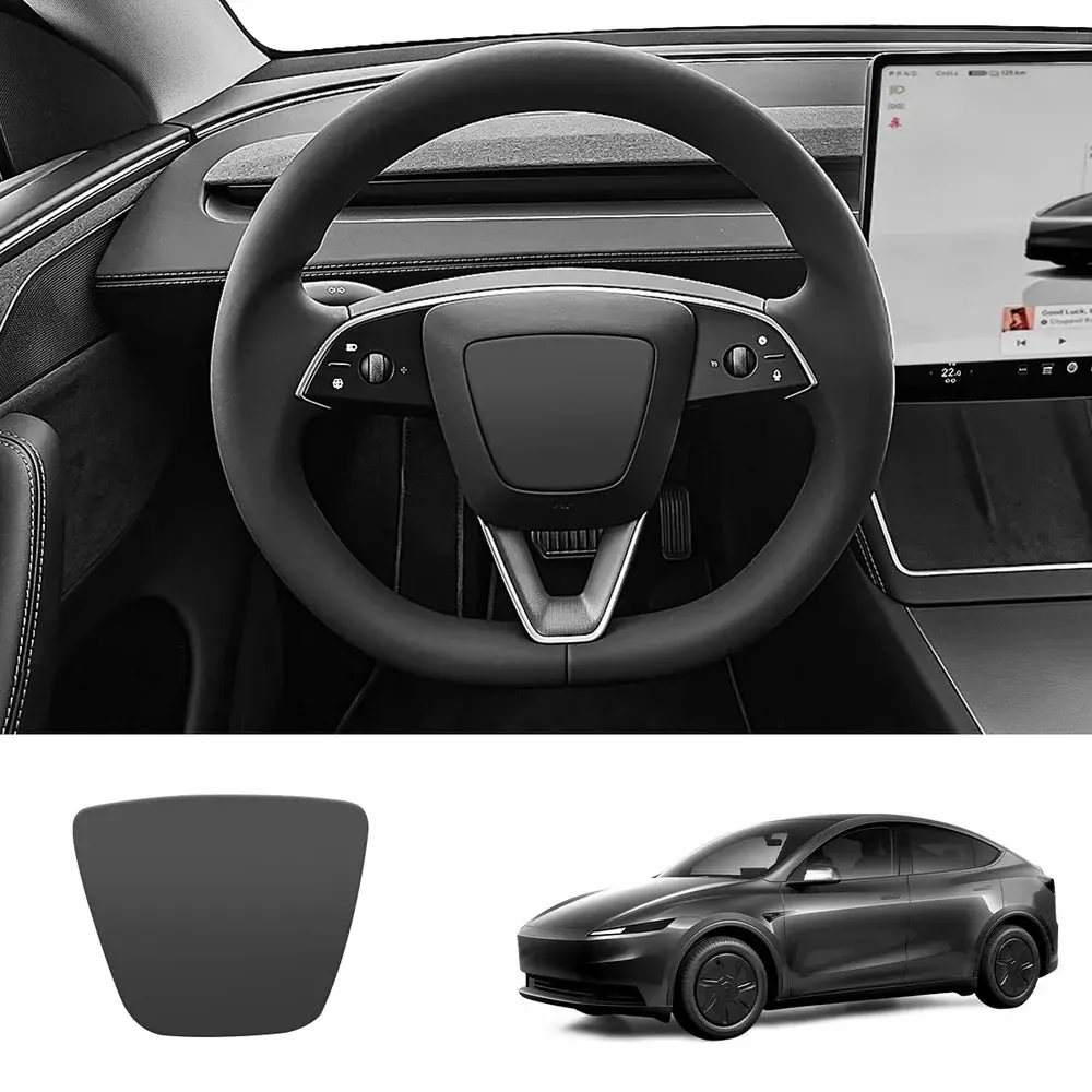 Abs Steering Wheel Center & V-Shape Trim For 2026 New Tesla Model Y Standard 5