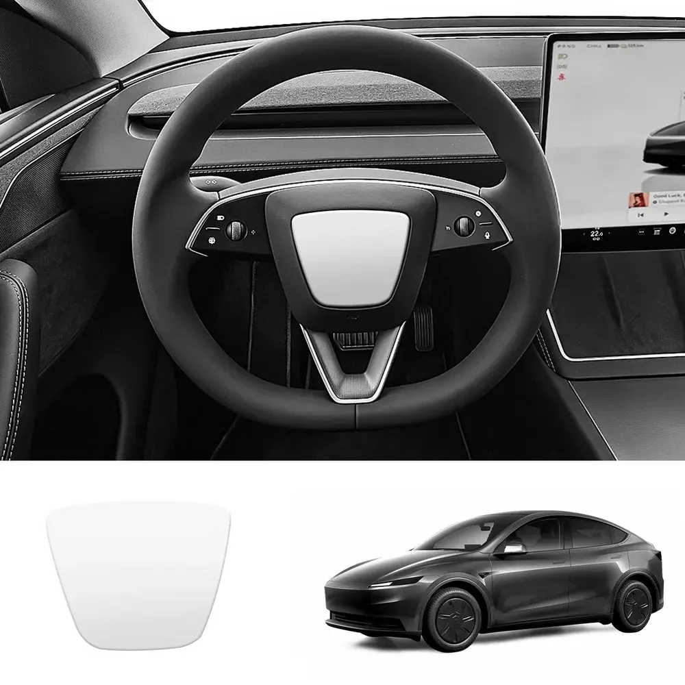 Abs Steering Wheel Center & V-Shape Trim For 2026 New Tesla Model Y Standard 2