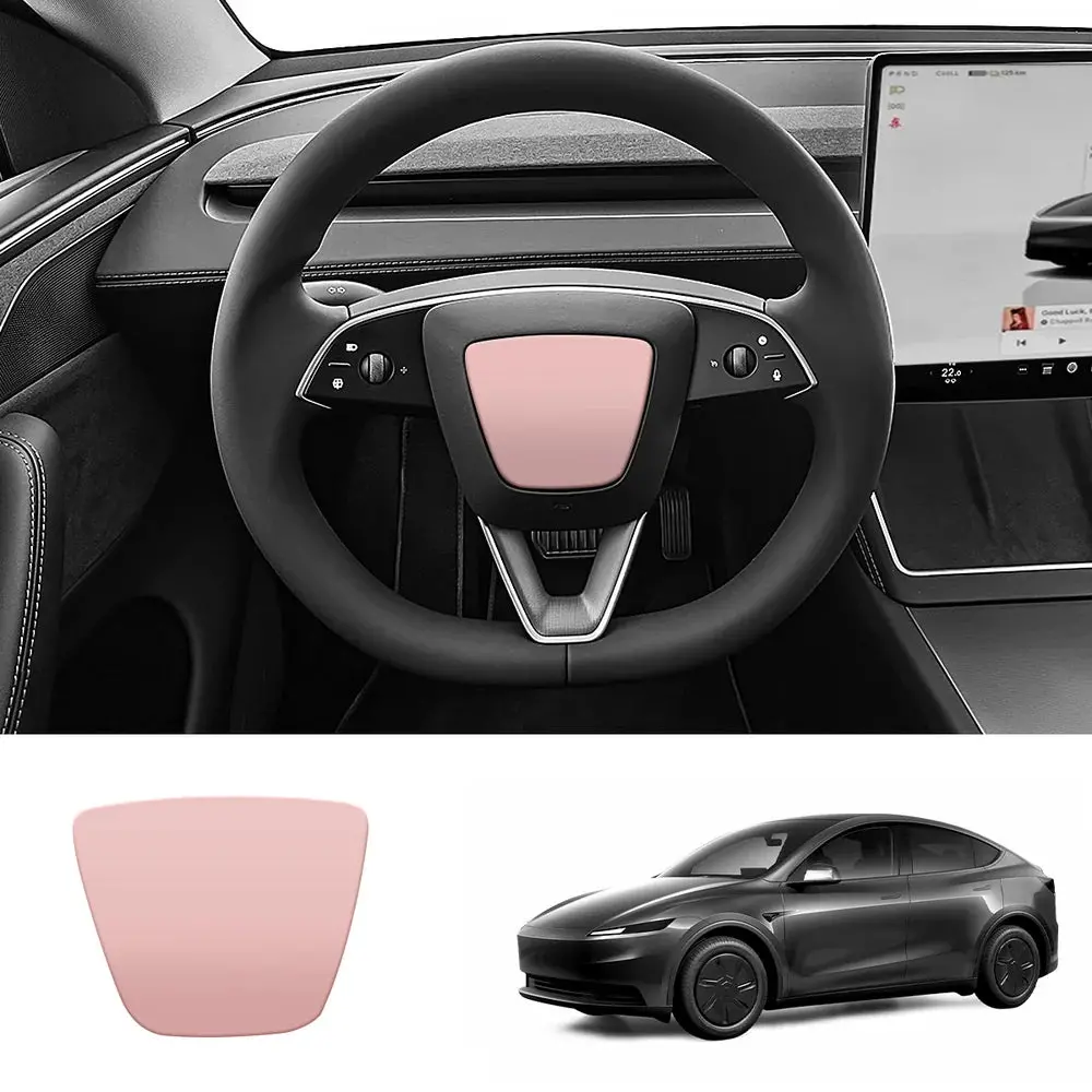 Abs Steering Wheel Center & V-Shape Trim For 2026 New Tesla Model Y Standard 8
