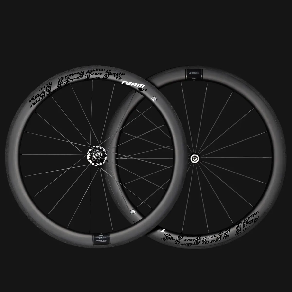 Classic Pro R25-50 Carbon Wheelset Rim Brake Black Decals 2