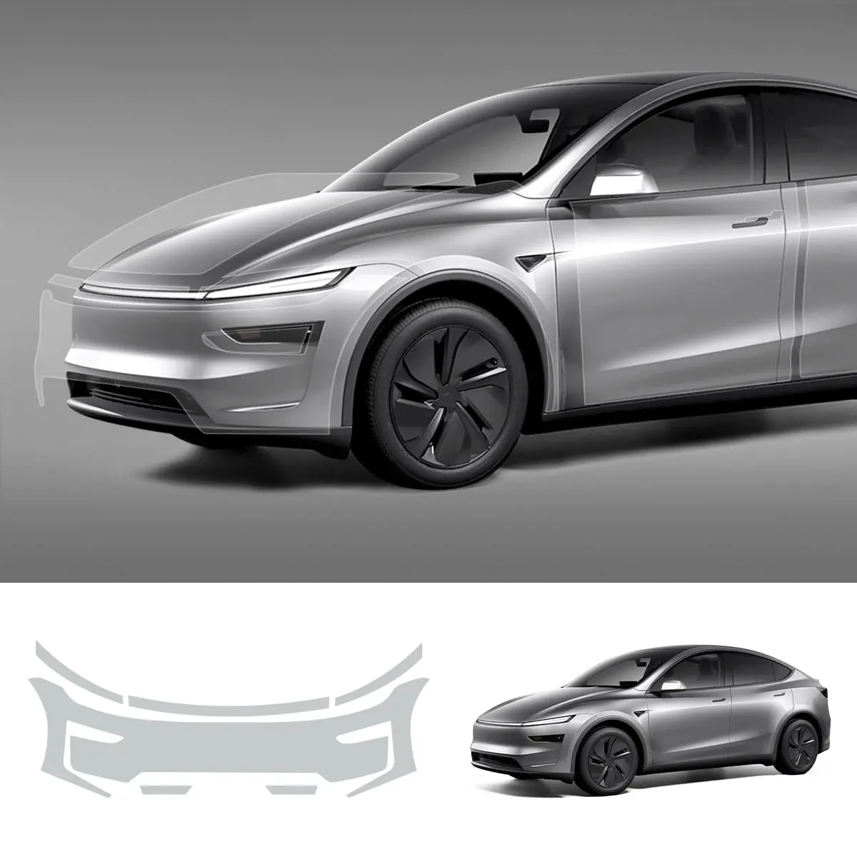 Glossy Tpu Invisible Full-Body Ppf For Tesla Model Y Juniper 2025+ 1