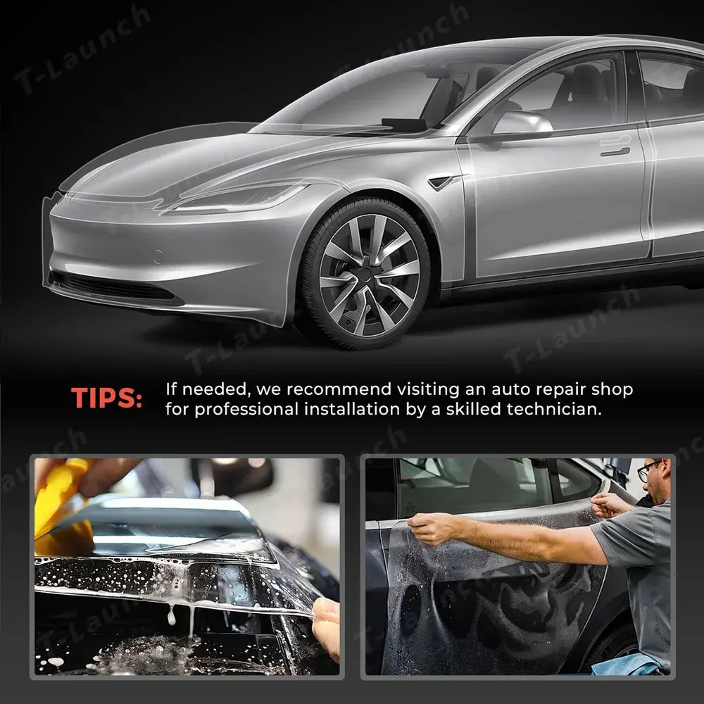Glossy Tpu Invisible Full Car Paint Protection Film (Ppf) For Tesla Model 3 Highland 2024+ 5