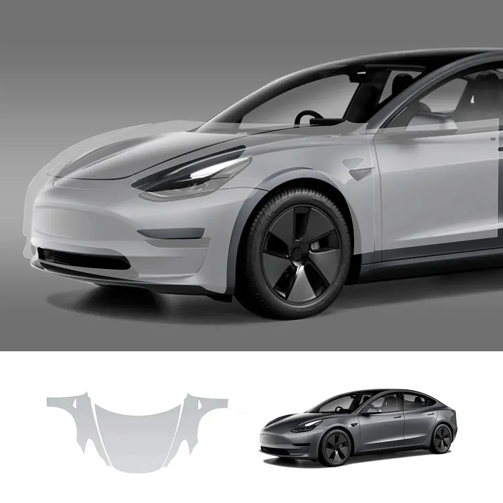 Glossy Tpu Invisible Full Car Paint Protection Film (Ppf) For Tesla Model 3 (2020-2023) 1
