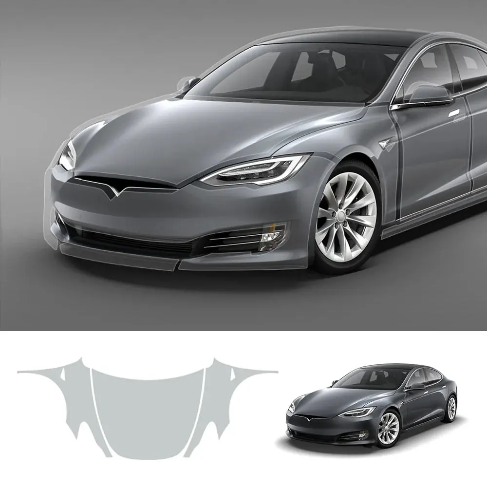 Glossy Tpu Invisible Full Car Paint Protection Film (Ppf) For Tesla Model S (2016-2020) 1
