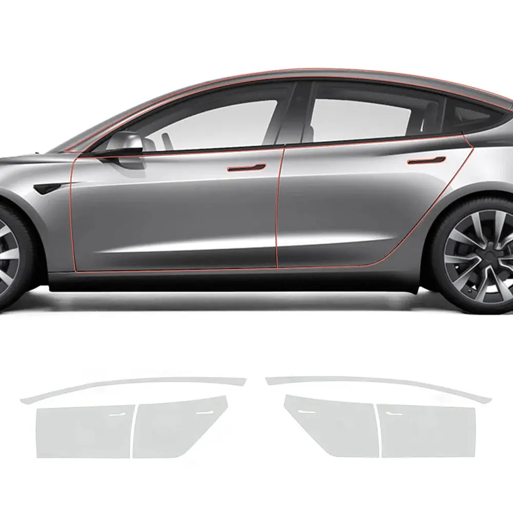Glossy Tpu Invisible Full Car Paint Protection Film (Ppf) For Tesla Model 3 Highland 2024+ 4