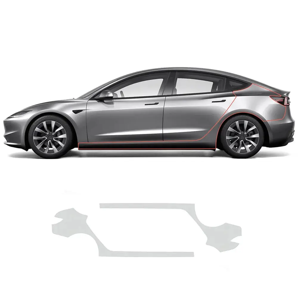 Glossy Tpu Invisible Full Car Paint Protection Film (Ppf) For Tesla Model 3 Highland 2024+ 5