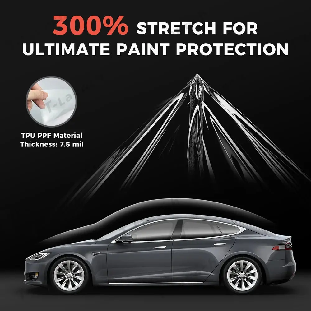 Glossy Tpu Invisible Full Car Paint Protection Film (Ppf) For Tesla Model S (2016-2020) 4