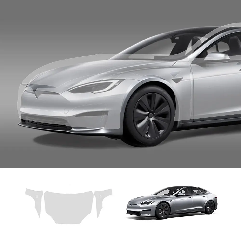 Glossy Tpu Invisible Full Car Paint Protection Film (Ppf) For Tesla Model S (2021-2024) 1