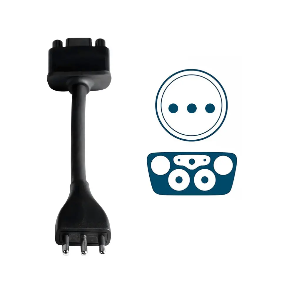 Italy Type L Adapter For Tesla Mobile Connector 1