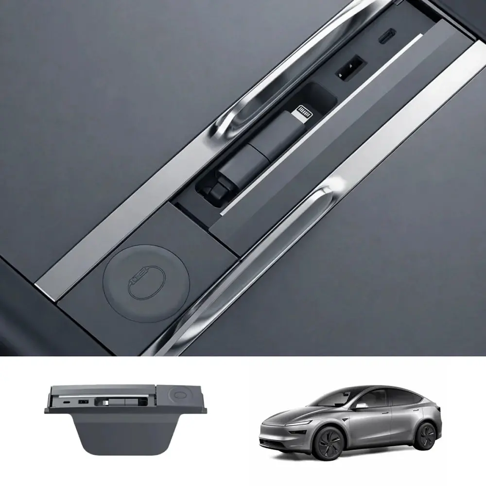 Center Console Usb Hub Adapter For Tesla Model Y Juniper 2025+/ Model 3 Highland 2024+ 1