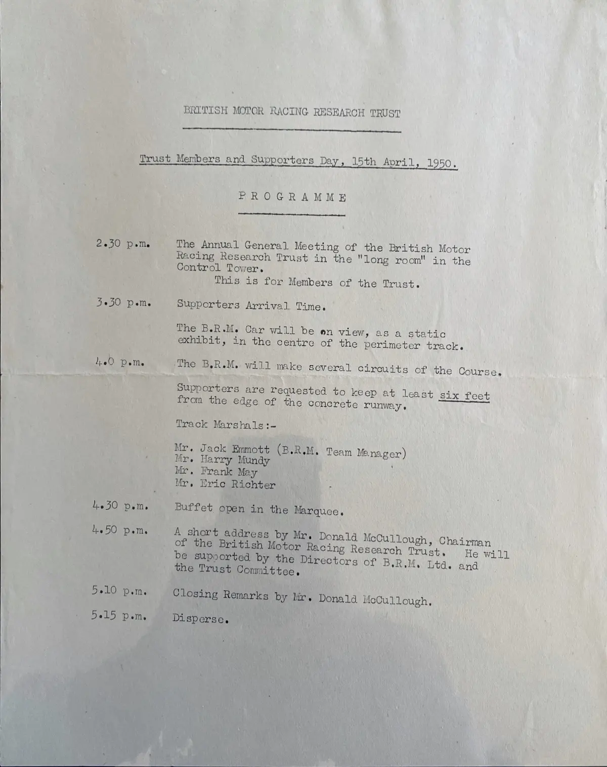 Brm - Trust Day - Agenda 1