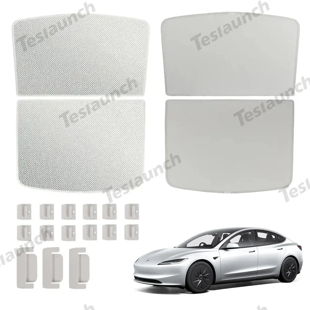 Upgrade Built-In Reflective Sunroof Sunshade For Tesla Model 3 Highland Standard 2025+ 1