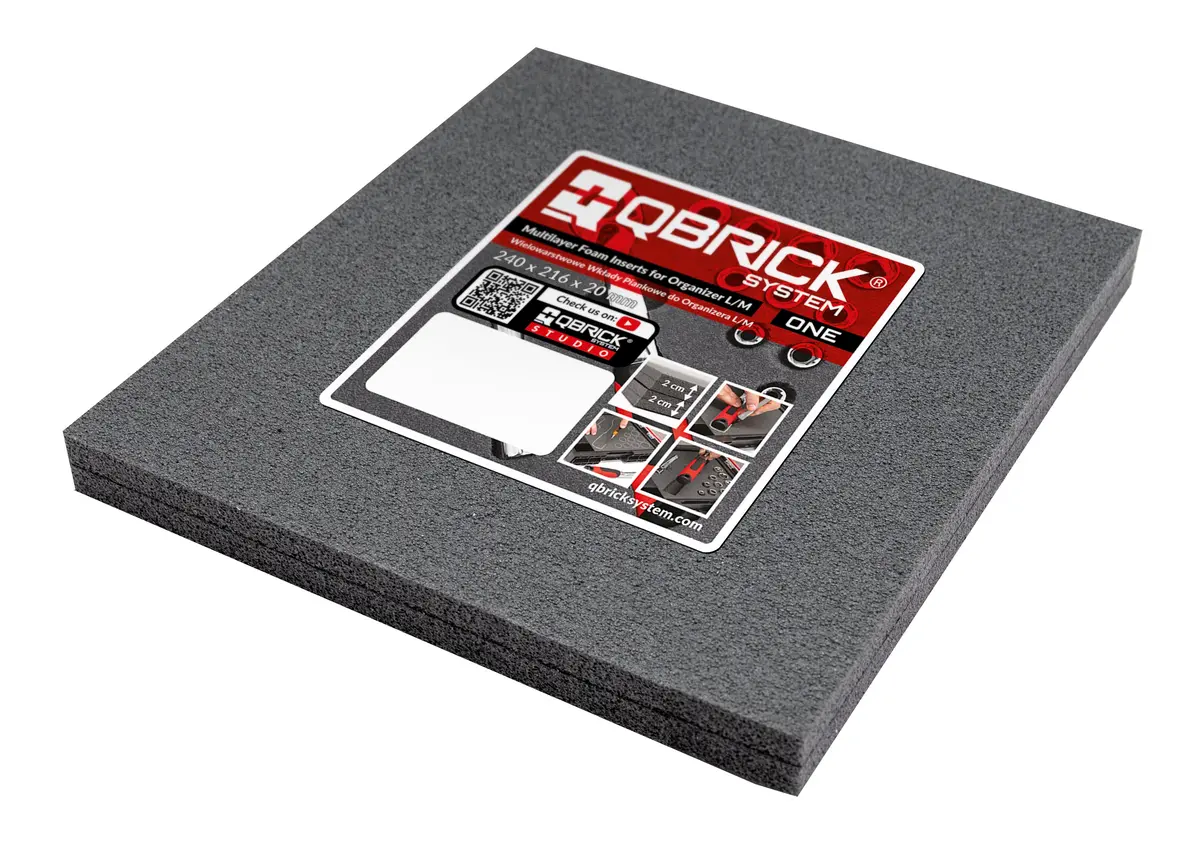 Qbrick Multilayer Foam Insert, System One Organizer M & L 1