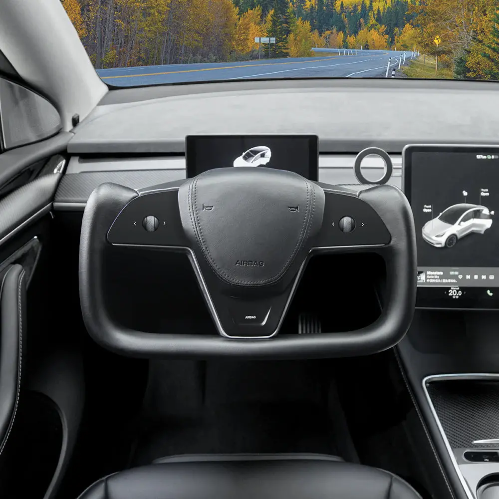 Yoke Steering Wheel For Tesla Model 3/Y (Inspired By Model X/S Yoke Style) 2