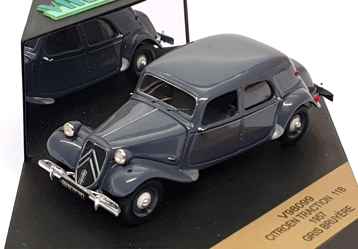Vitesse 1/43 Scale Diecast V98099 - 1957 Citroen Traction 11B - Grey 1