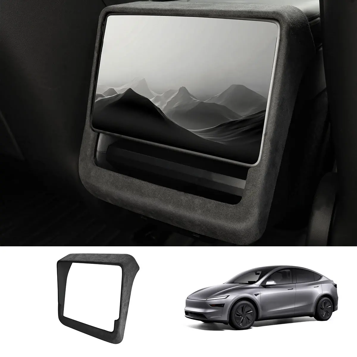 Alcantara Rear Ac Vent Cover For Tesla Model Y Juniper 2025+ 1