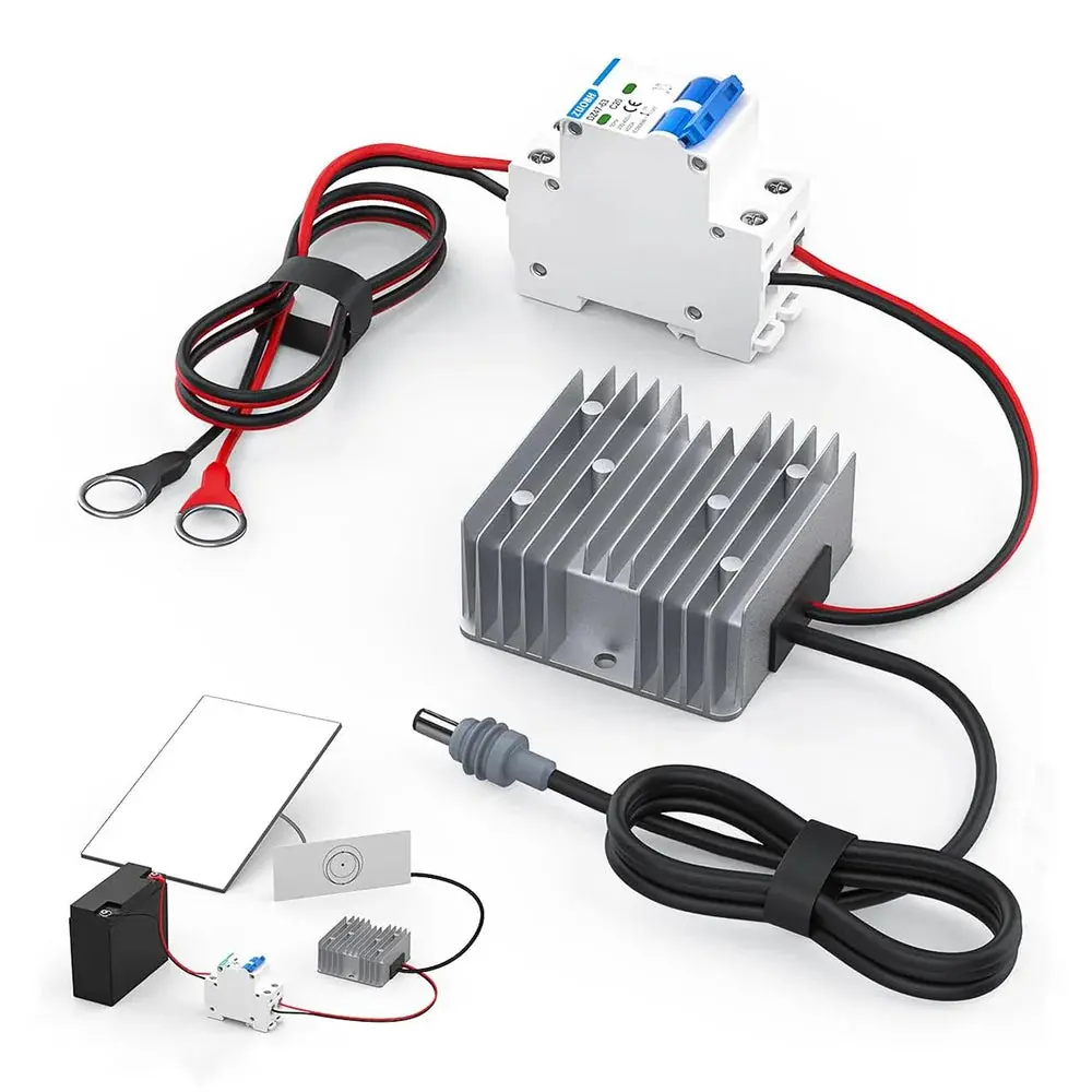 12V/24V To 57V Power Adapter With Switch For Starlink Gen 3 – Ring Terminal 1