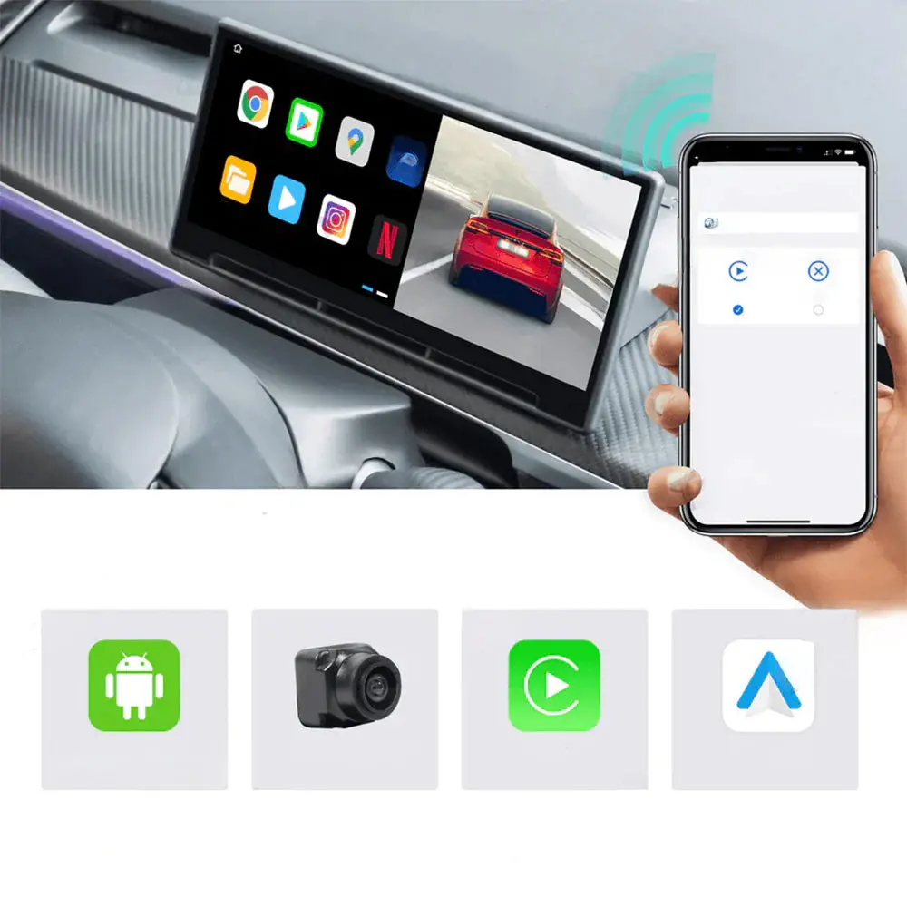 Model 3/Y F9 9 Inches Touch Screen Carplay/Android Auto Smart Dashboard 2