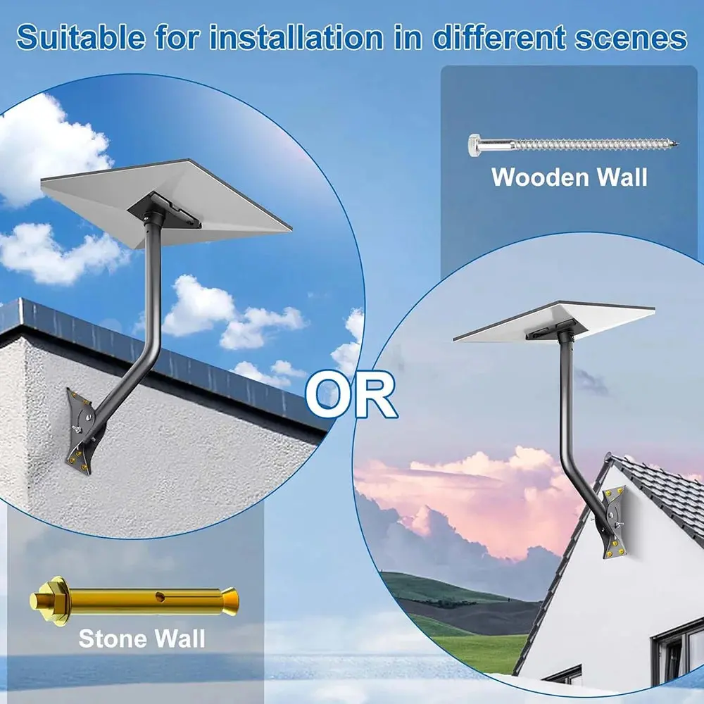 Adjustable Wall & Roof Mount Kit For Starlink Gen 3 Standard Dish 2
