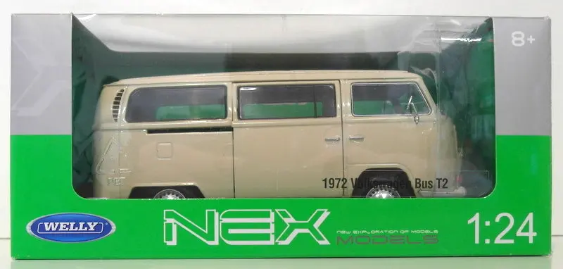 Welly 1/24 Scale 22472W 1972 Volkswagen Bus T2 Beige 1