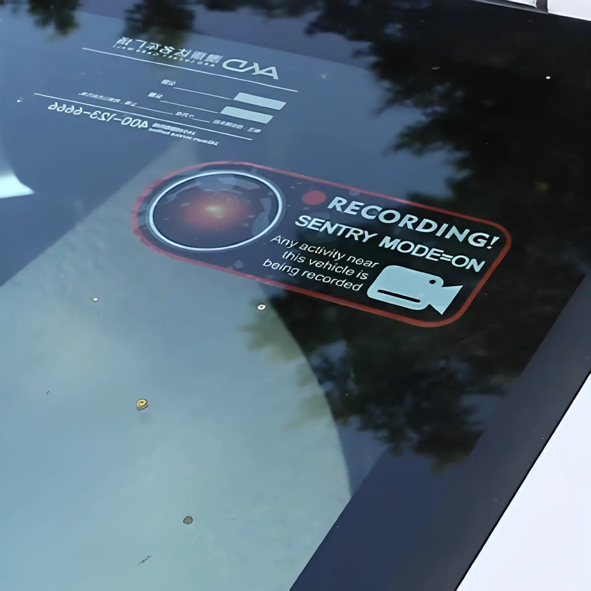 Sentry Mode Sticker For Tesla Model 3/Y/X/S/Cybertruck 2