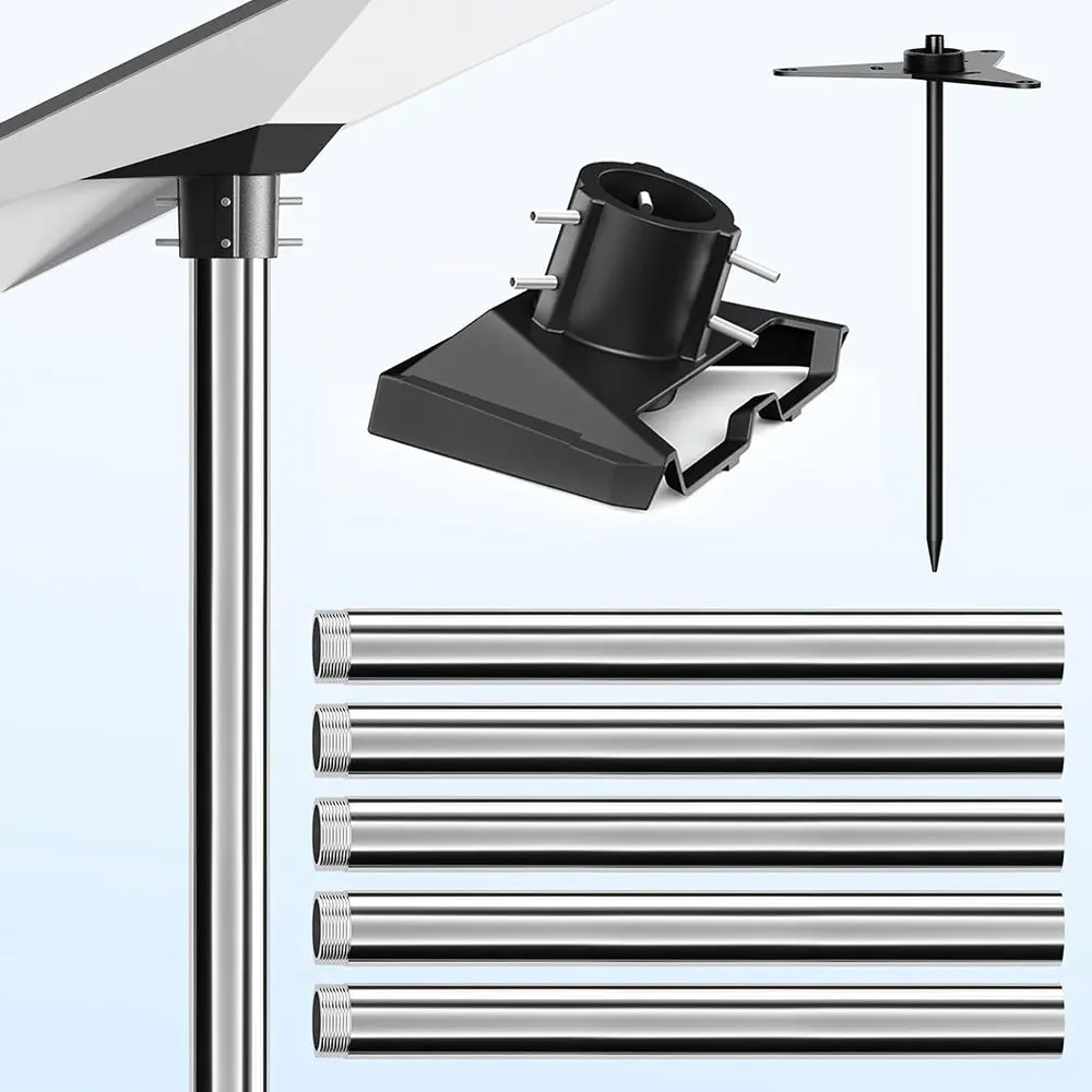 No-Dig Ground Anchor Pole Mount Kit For Starlink Gen 3 Dish 1
