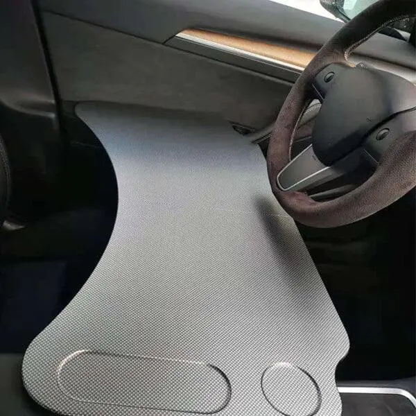Model 3/Y Hdb Steering Wheel Table - Durable High Density Board, Folding Design 2