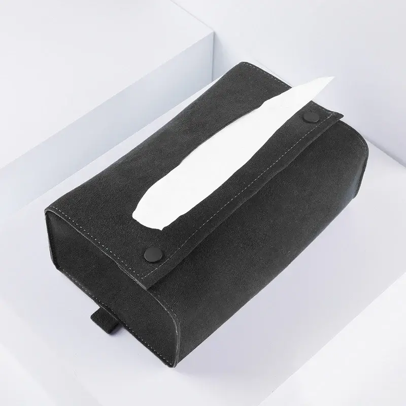 Alcantara Tissue Box For Tesla Model 3/Y/X/S 1