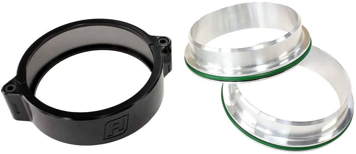 90Mm Billet Aluminum Intercooler Clamp – Black Anodized (Af25-3500Blk) 1