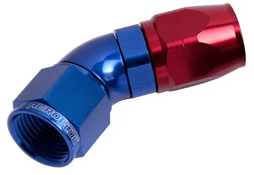 550 Series Full-Flow Swivel Hose End – 45° -10An (Af552-10) 1