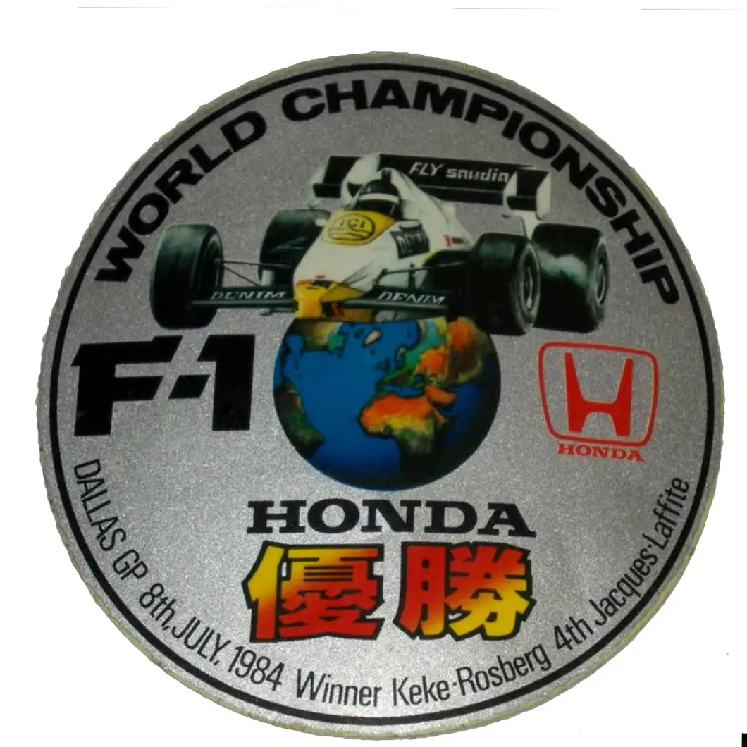 Honda Win Sticker - Williams - Keke Rosberg 1984 - Japanese Version 1