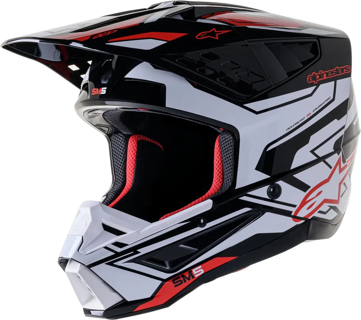 Alpinestars 8306123-1304-Xl Mx Sm5 Motocross Helmet – Lightweight Composite Shell 1