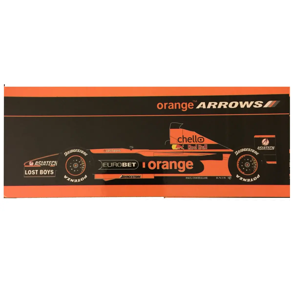 Orange Arrows Sticker 1