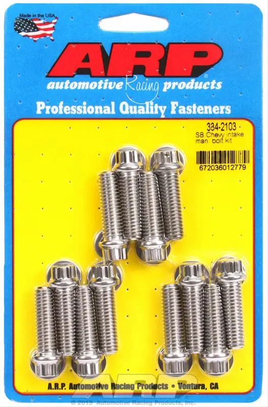 Arp 334-2103 Stainless Steel Intake Manifold Bolt Kit 1