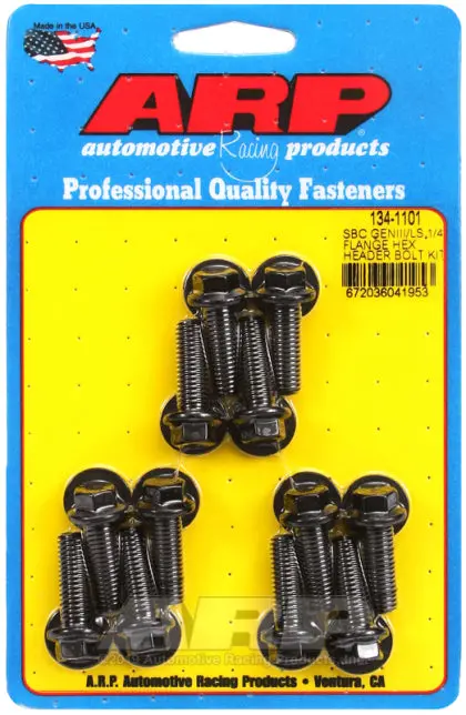 Arp Chevy Ls 1/4In Flange Hex Header Bolt Kit:134-1101 1