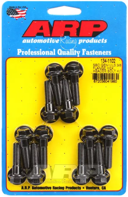 Arp Chevy Ls 3/8In Flange Hex Header Bolt Kit:134-1102 1