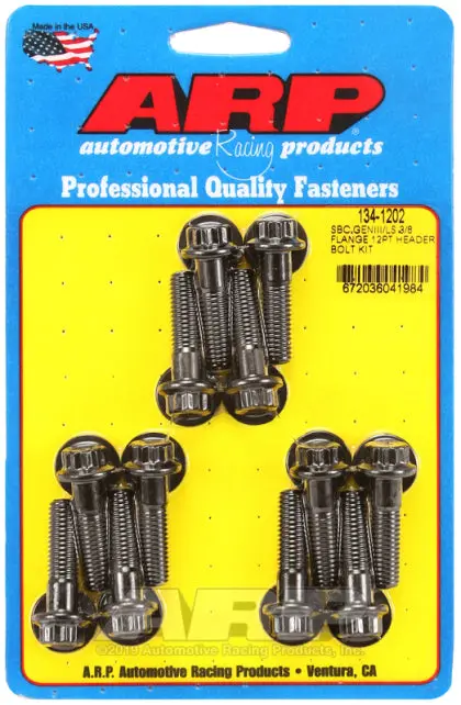 Arp Sbc/Geniii Ls 3/8 Flange 12Pt Header Bolt Kit:134-1202 1