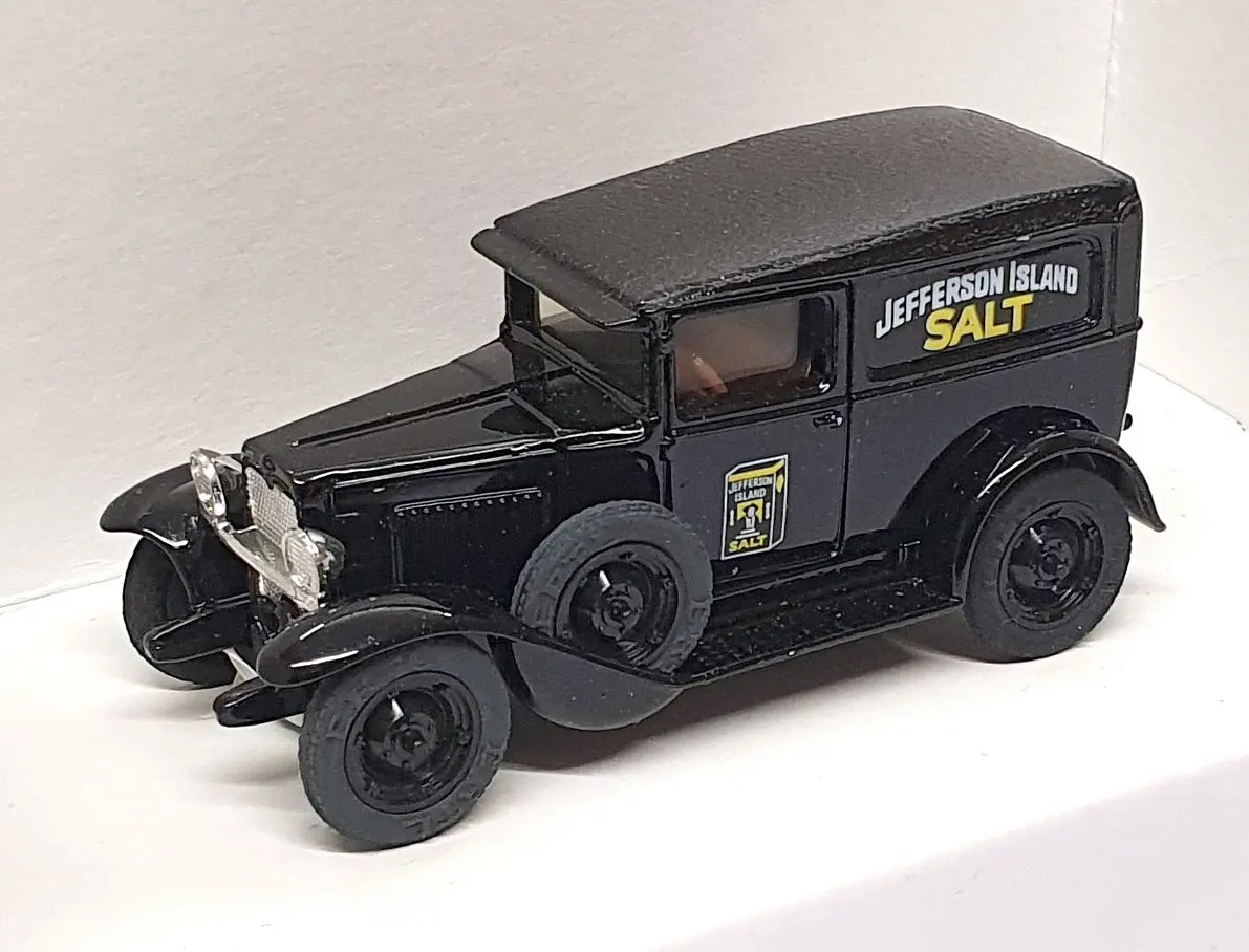 Ertl 1/43 Scale 2518 - 1930 Chevrolet ½ Ton Truck Jefferson Island Salt - Black 1