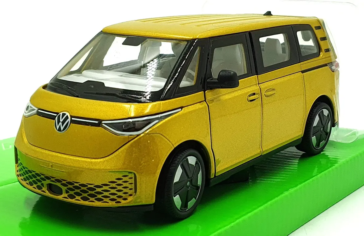 Welly Nex 1/27 Scale Diecast 24119W-M.Yl  - Vw Id Buzz - Met. Gold 1