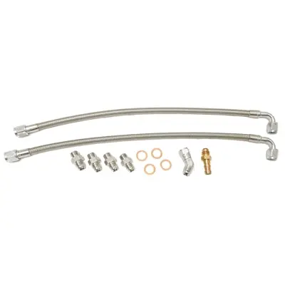 Coolant Line Assembly, Steel Braided, Nissan Rb25det, Gt (Bb T28)/Gtx Top/Bottom Mounted Turbo 1
