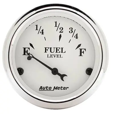 Autometer Old Tyme White Analog Gauge – 2-1/16" Diameter (Model 1607) 1