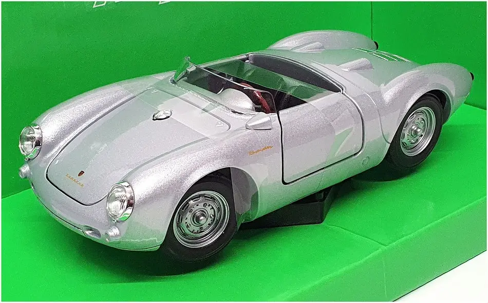 Welly 1/24 Scale Diecast 24113-W - Porsche 550 Spyder - Silver 1